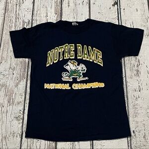 Vintage Notre Dame Single Stitch National Champions Football 1988 Champion Tee
